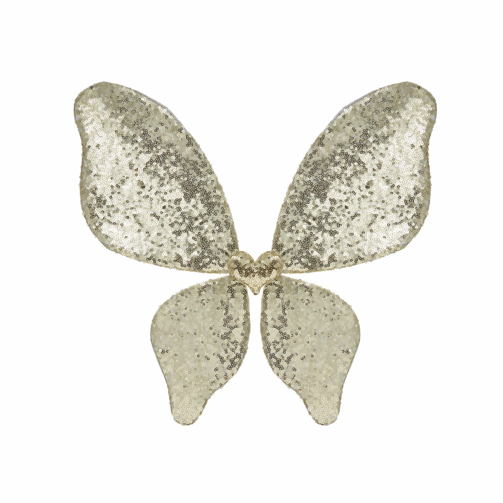 Sparkle Sequin Wings Gold