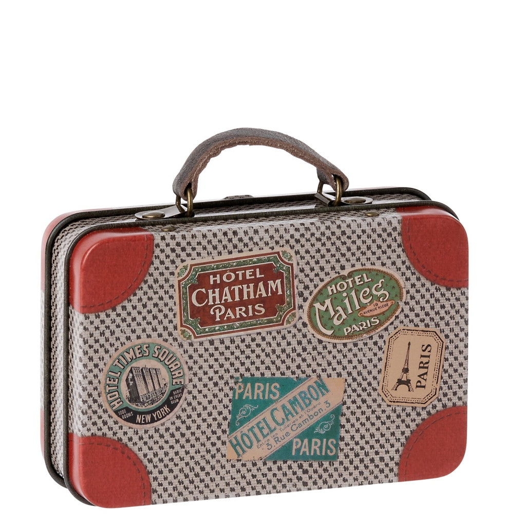 Suitcase Metal Grey Travel