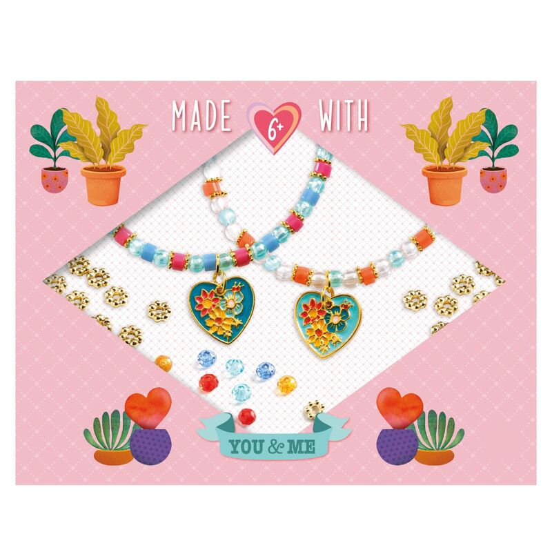 You & Me Heart Threading Beads Set