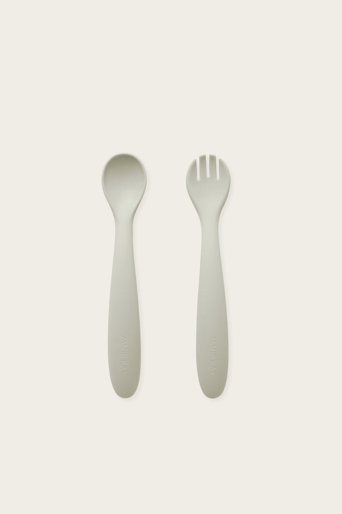 Spoon and Fork Set - Agate