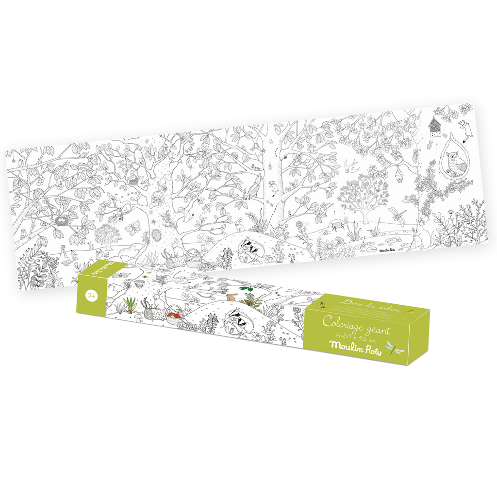 Jardin botanist giant colouring poster