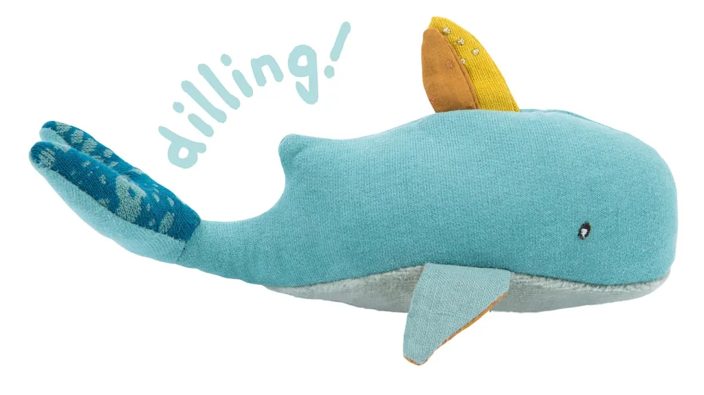 Moulin Roty Voyage d'Olga Josephine Whale rattle