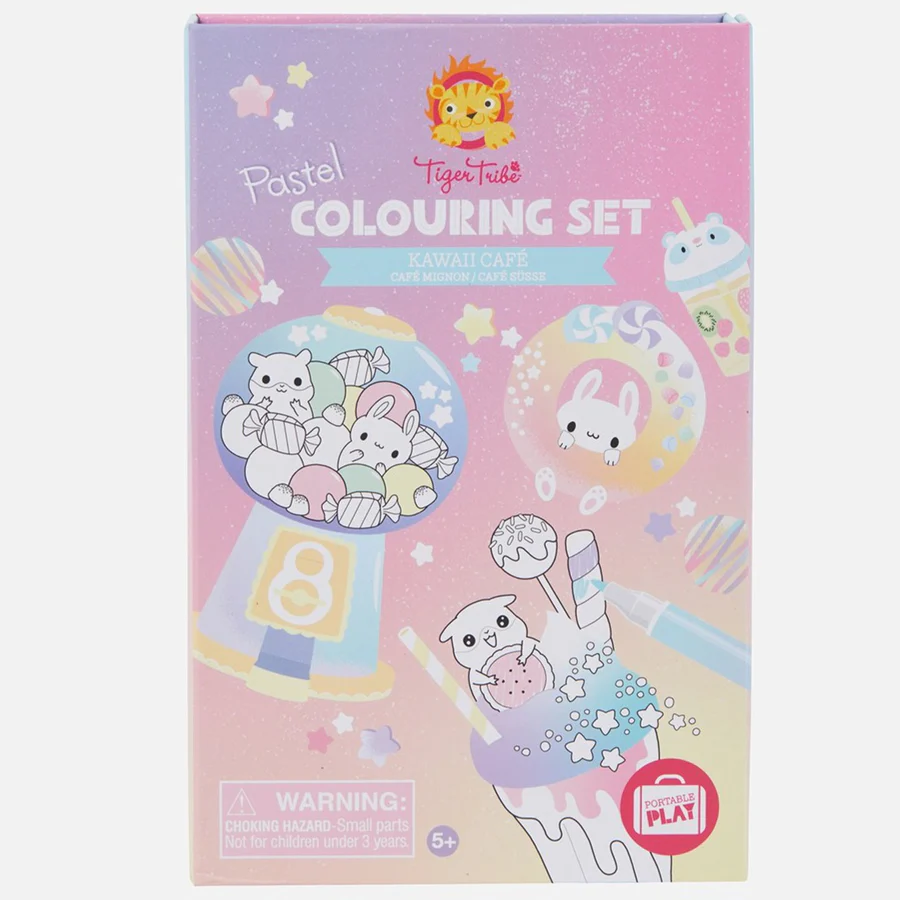 Kawaii Pastel Colouring Set