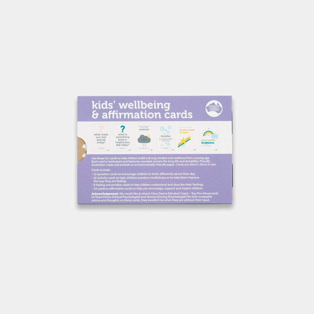 Kids' wellbeing and affirmation cards - 32pk