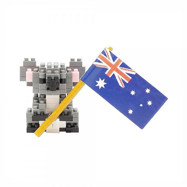 Koala with Flag