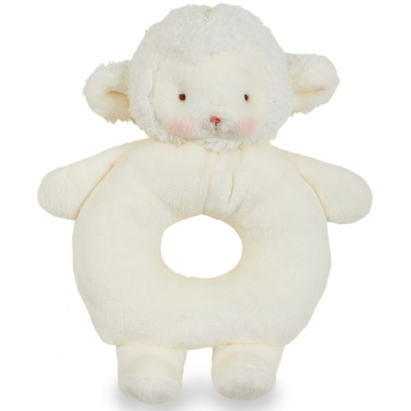 Kiddo Lamb White Ring Rattle