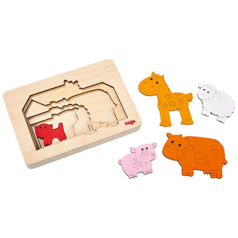 Farm Animals Layer Puzzle