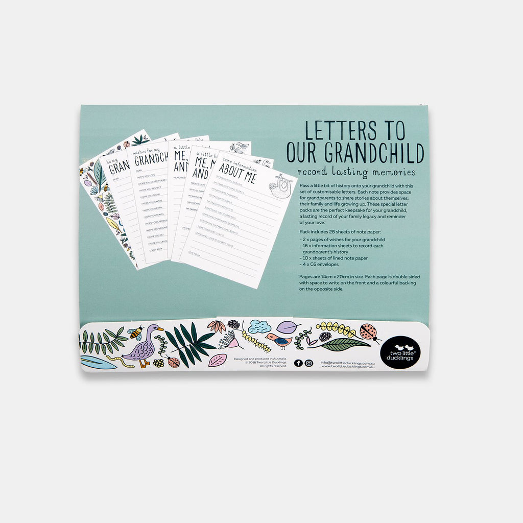 Letters to our grandchild letter writing pack