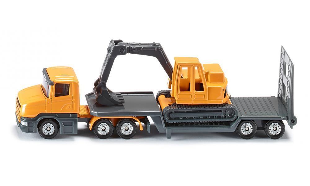 Low loader with Excavator