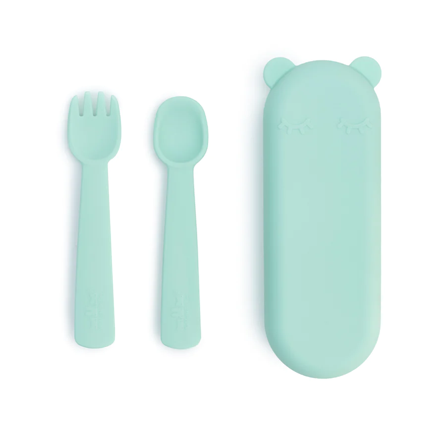 Feedie Fork & Spoon Set - Mint