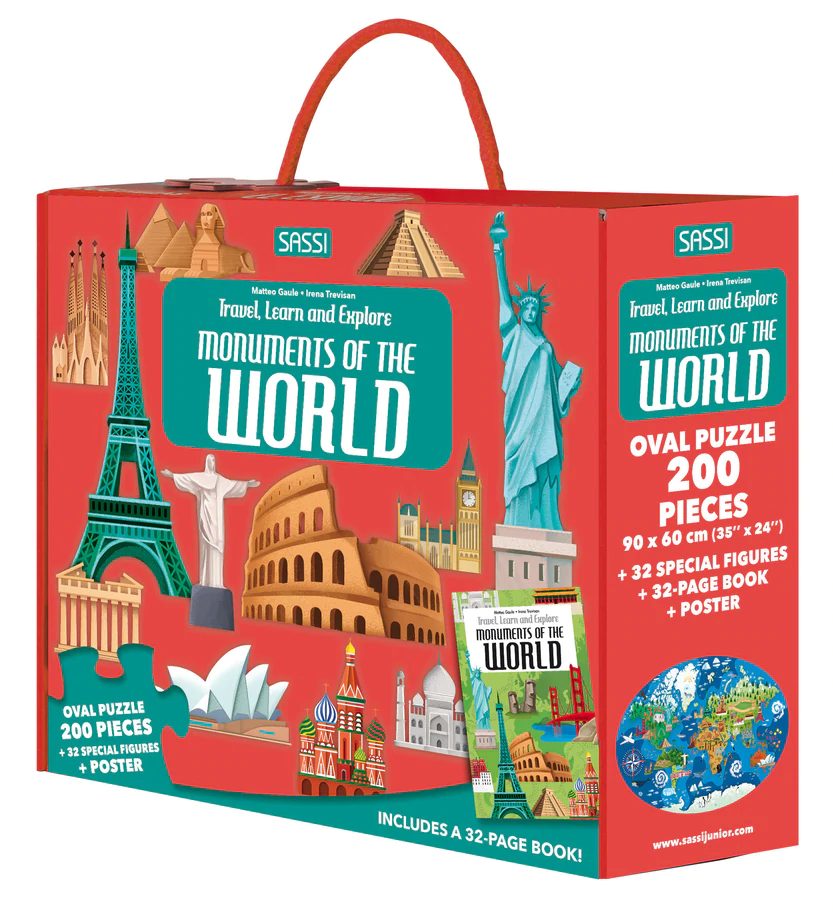 Travel, Learn & Explore Puzzle & Book Set - Monuments