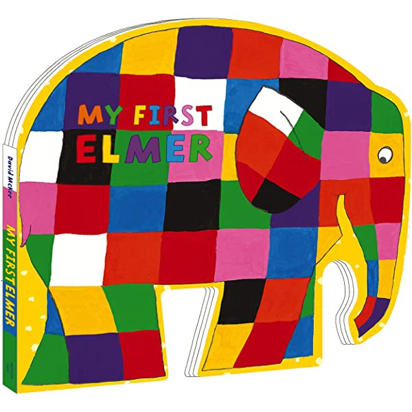 My First Elmer shaped board book