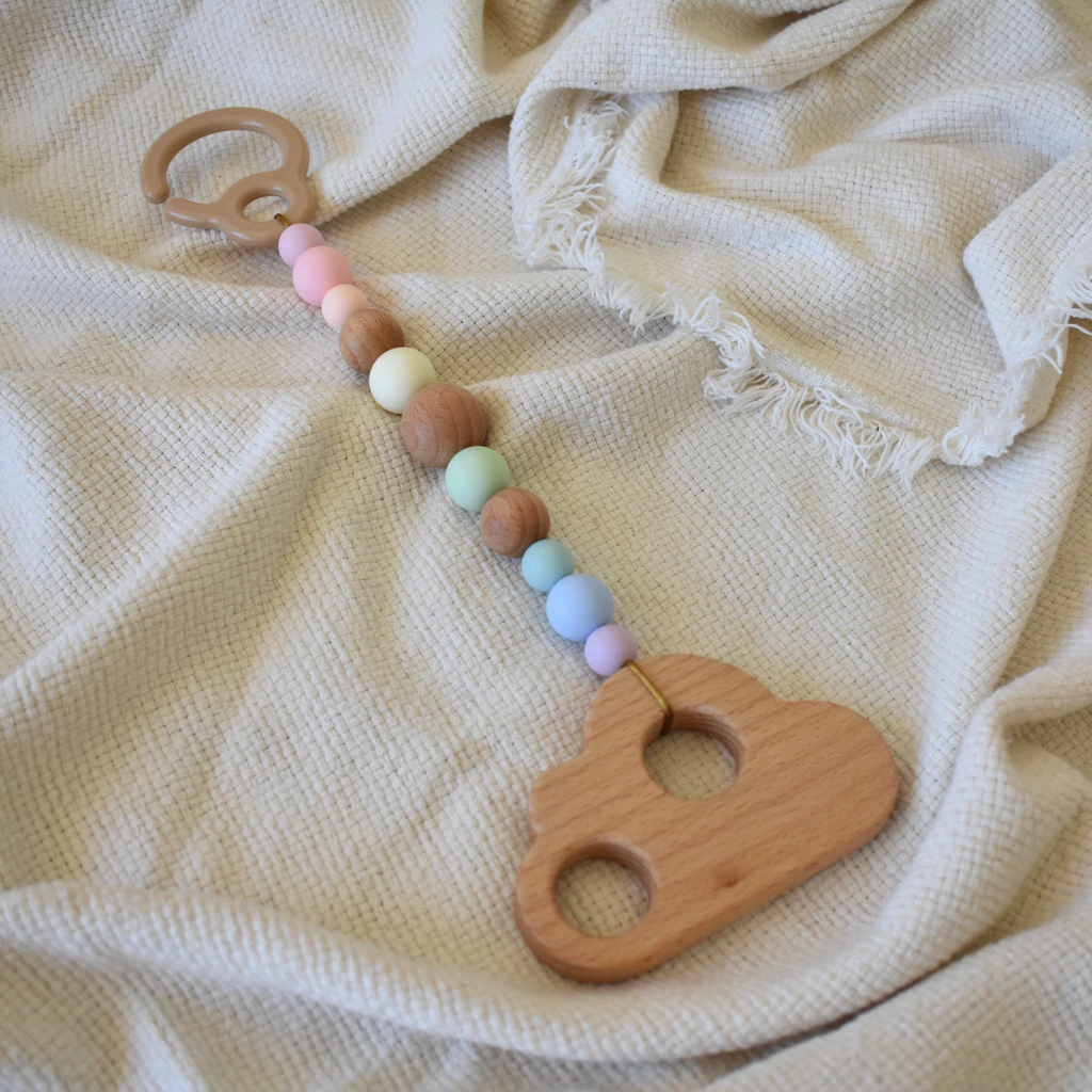 Cloud Pram Toy - Pastel Rainbow