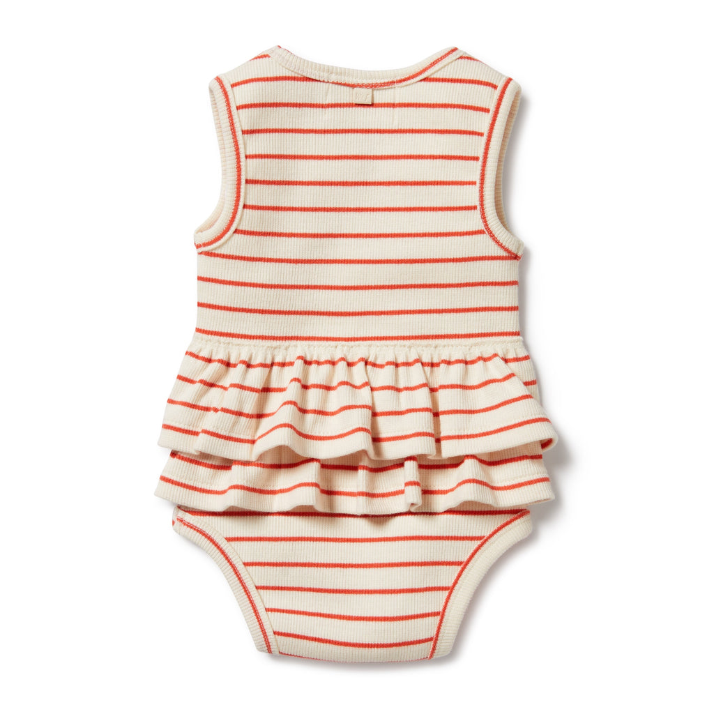 Petit Rouge Organic Ruffle Bodysuit