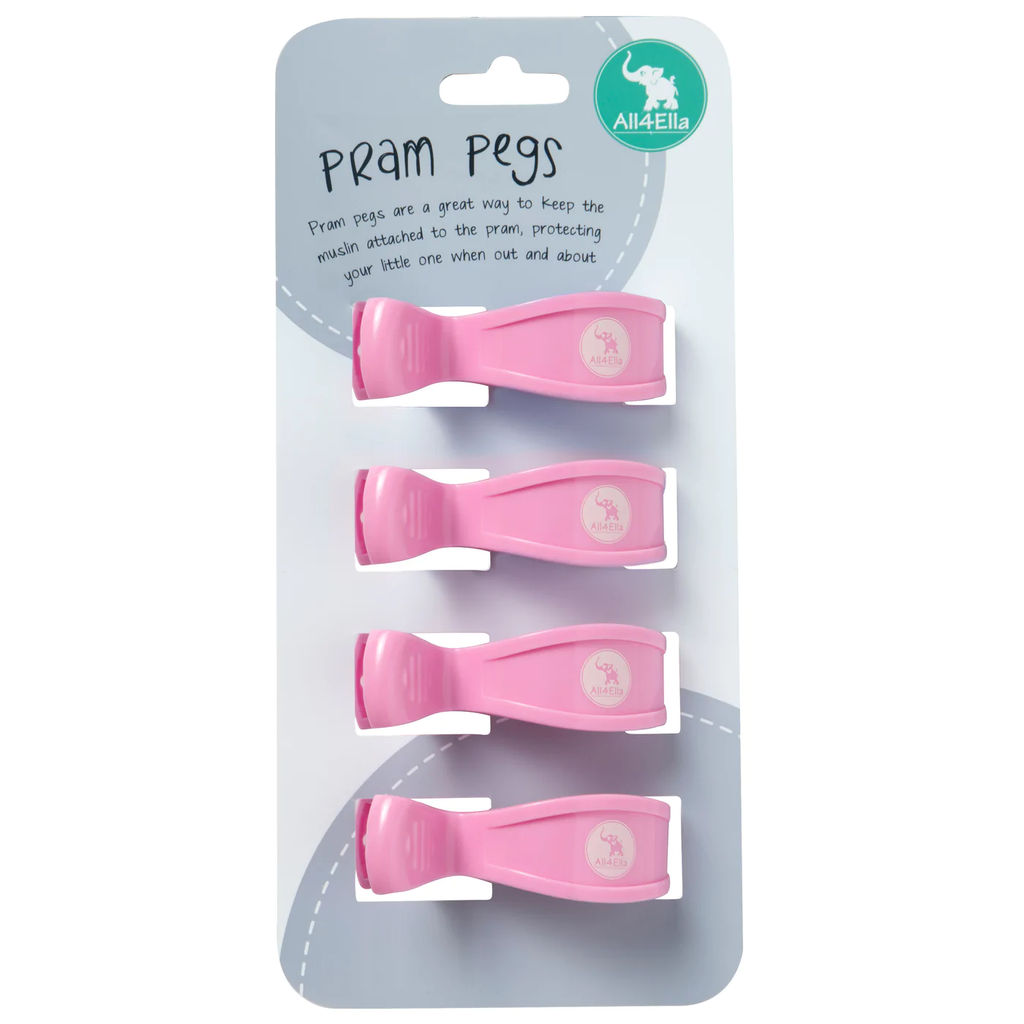 4 Pack Pegs - Pink-Pastel
