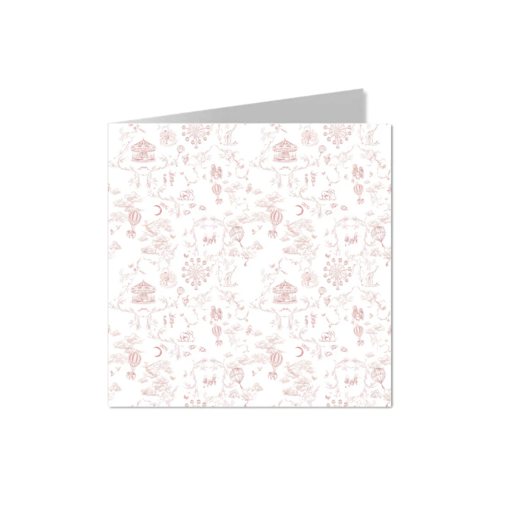 Pink Fairytale Toile Card
