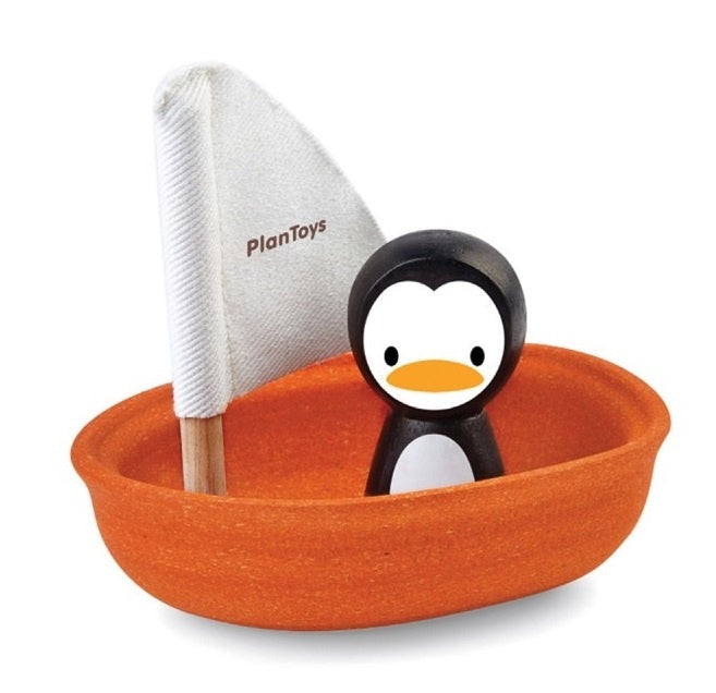 Plan Toys - Sailing Boat Penguin