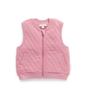 Quilted Vest - Beetroot Melange