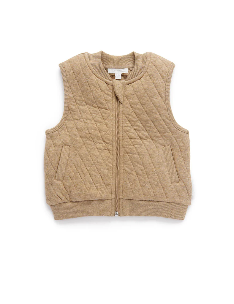 Quilted Vest - Cinnamon