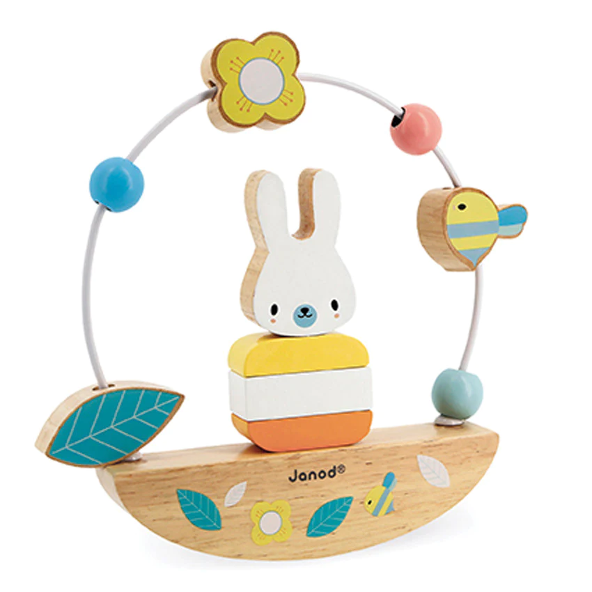 Pure Rabbit Bead Maze Rocker