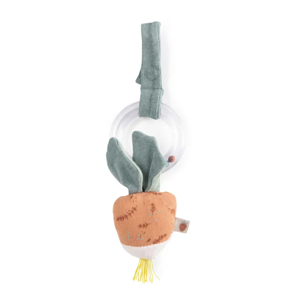 Moulin Roty Trois Petits Lapins radish teething rattle