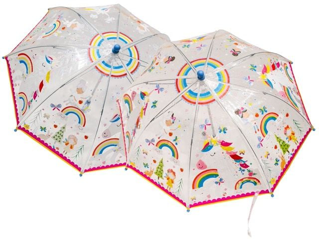 Rainbow Fair Transparent Umbrella - Colour Changing