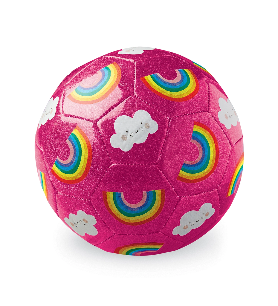 Glitter Soccer Ball - Rainbow