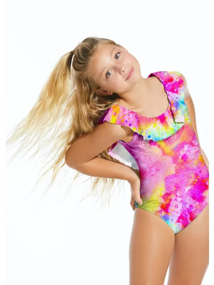 Celebrate Pink Ruffle Swimsuit