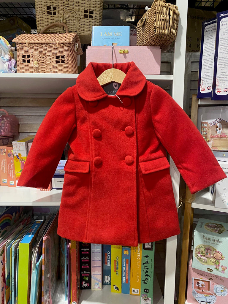 Classic Red Pea Coat