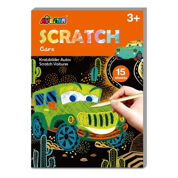 Mini Scratch Book - Cars