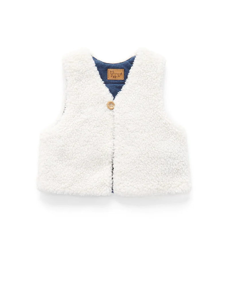 Shearling Reversible Vest - Cloud