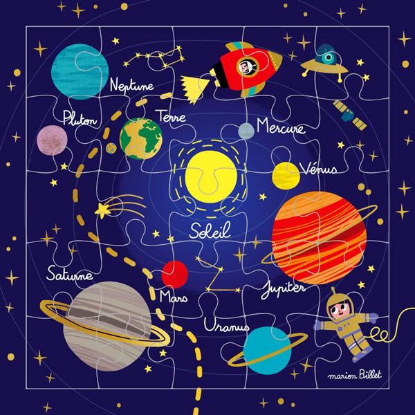 Solar System Puzzle Card (French)