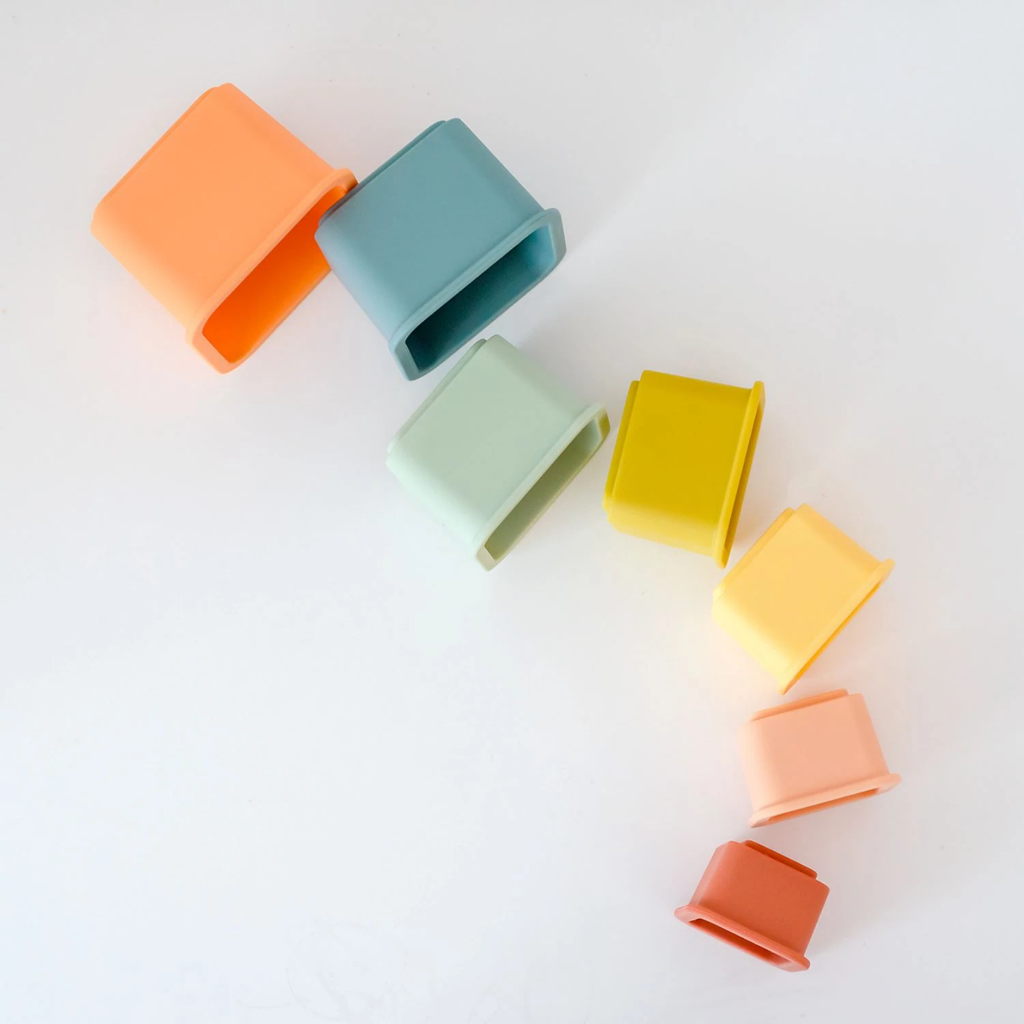 Silicone Square Stacking Cups