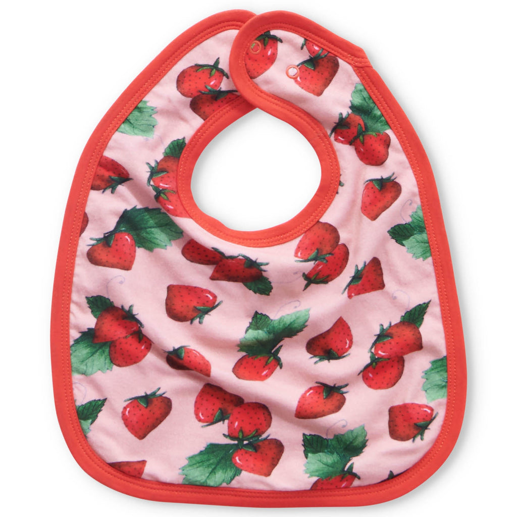 Strawberry Delight Organic Bib O/S