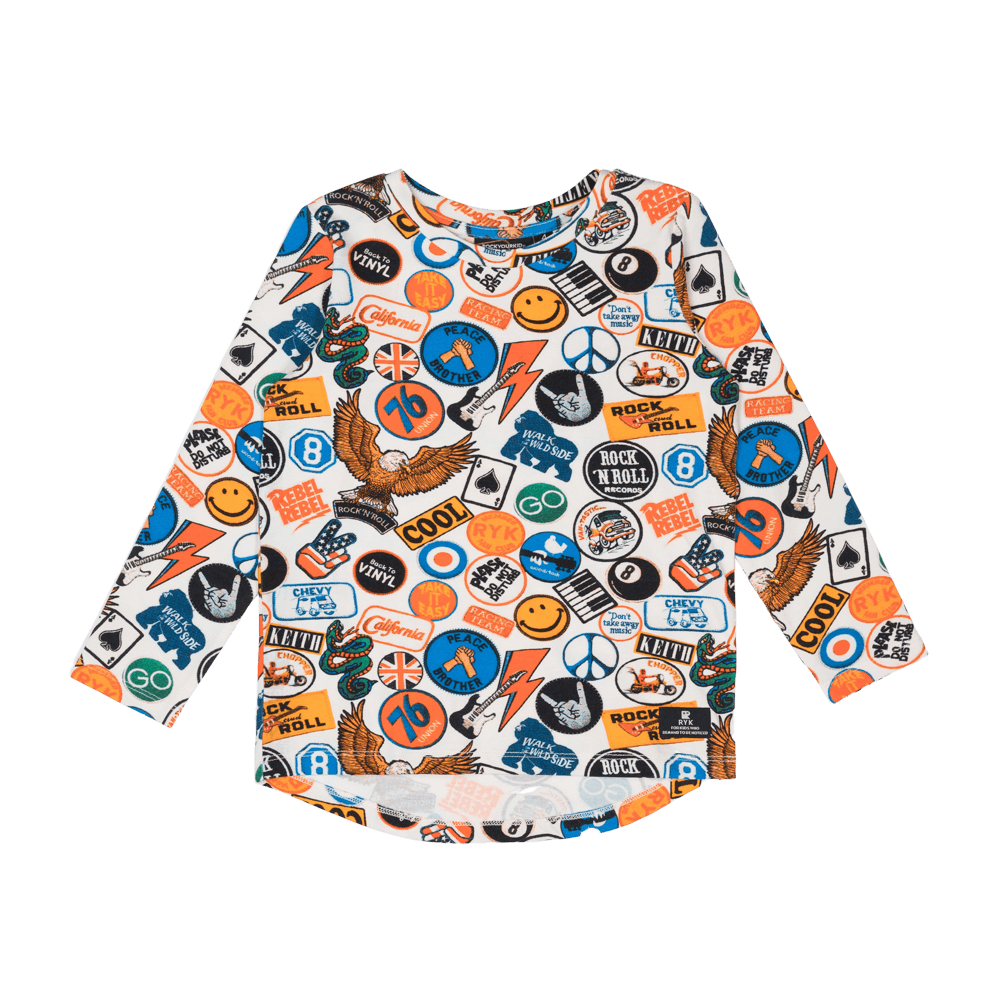 Retro Badges L/S T-Shirt