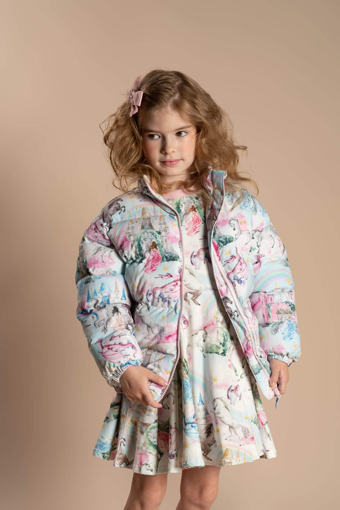 Fairy Tales Puff Padded Jacket with Lining