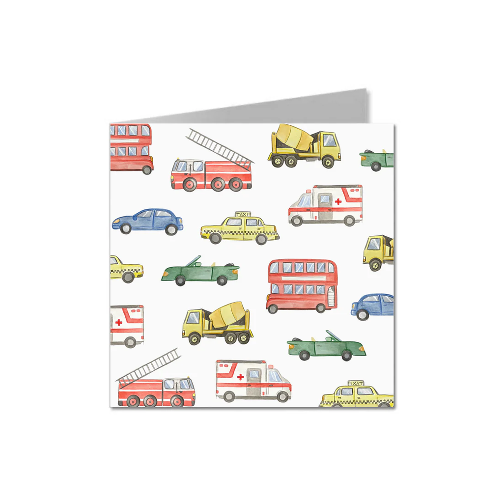 Vehicles and wheels card