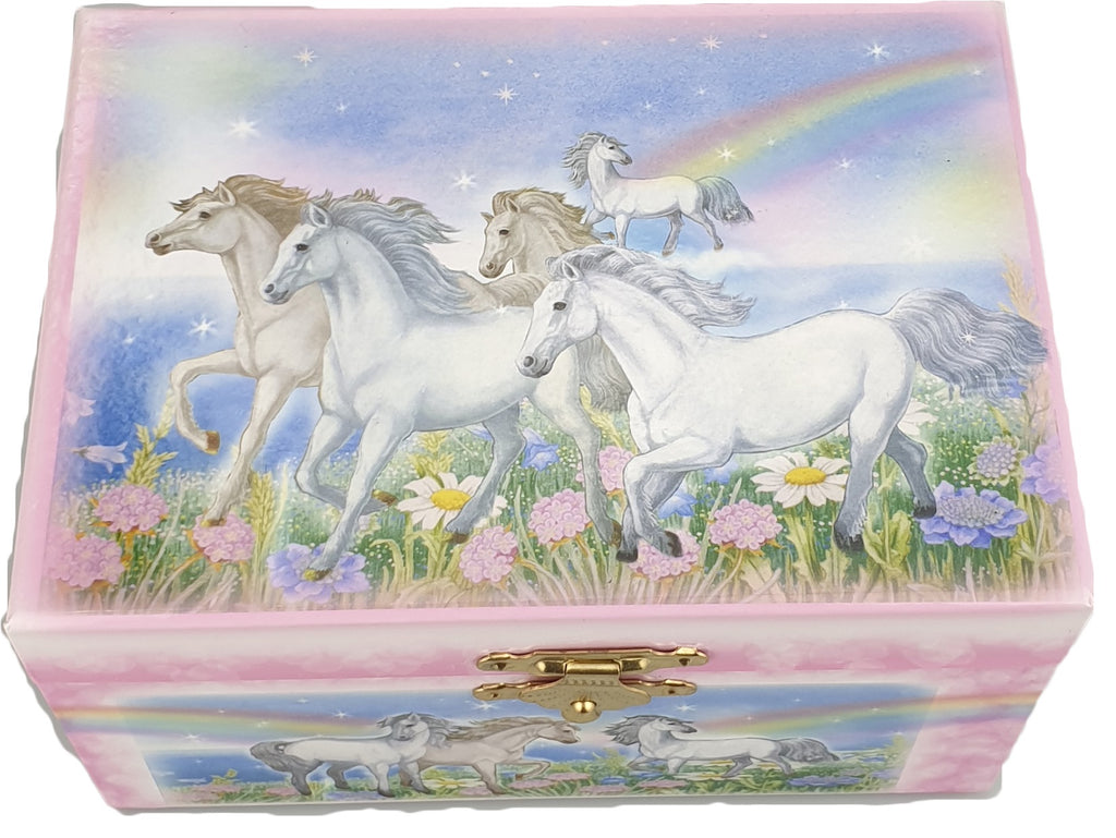 Musical Jewellery Box (Horses and rainbows)