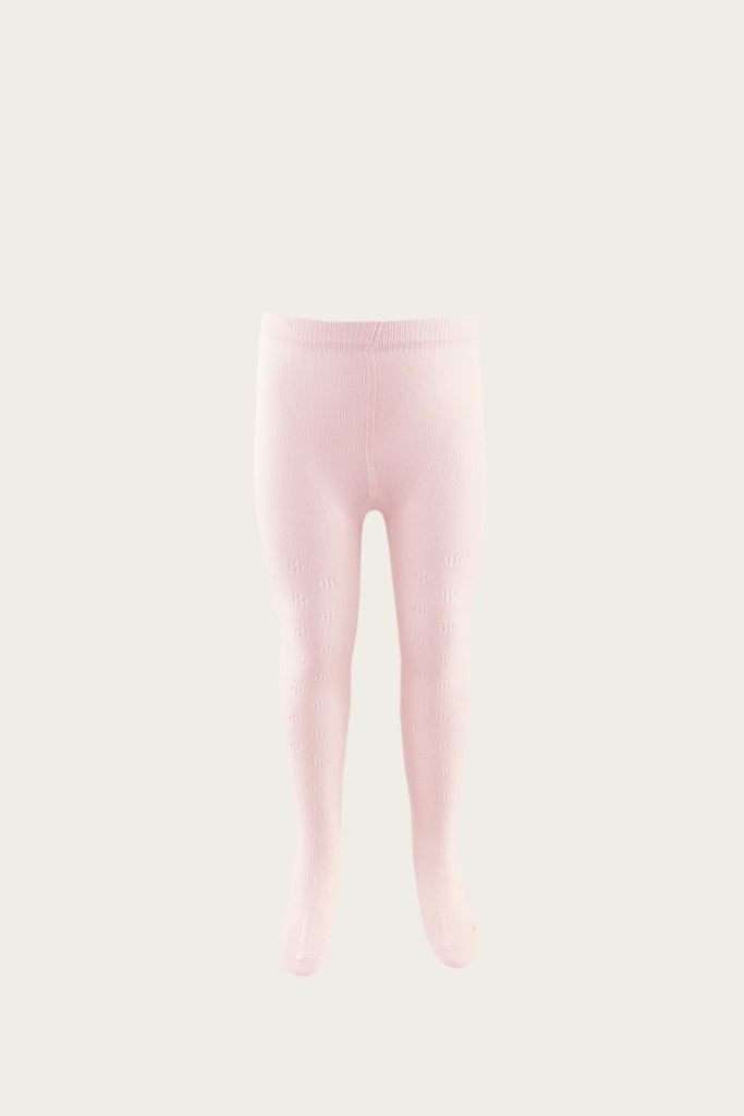 Pointelle Tights - Blush