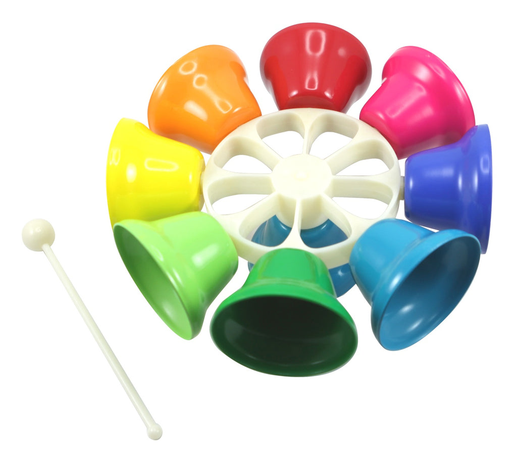 Rainbow spinning bells