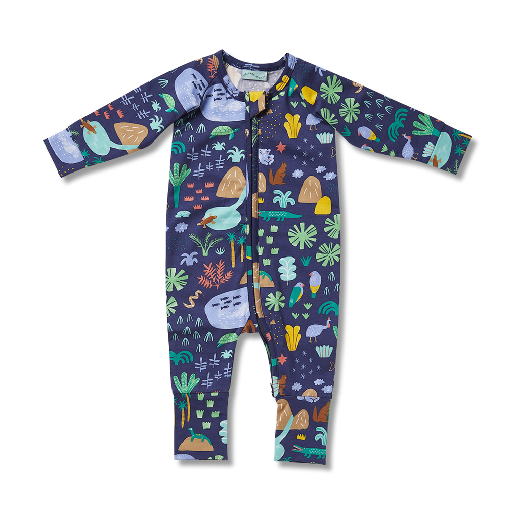 Beach Forest Long Sleeve Zipsuit