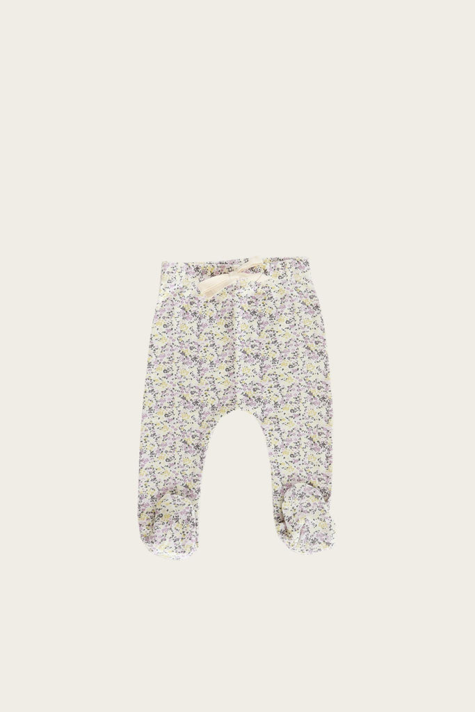 Summer foral footed pant