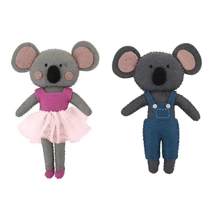 Koala in blue overalls (25cm)