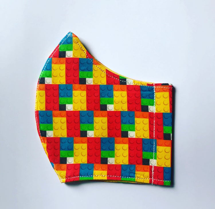 Lego Bricks Mask (3-6Y, 7-12Y)