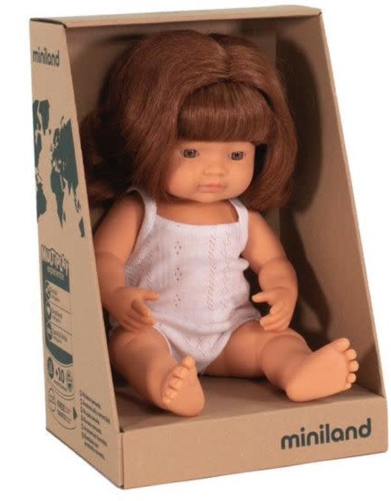 Miniland Doll - Anatomically Correct Baby Caucasian Gir Red Head