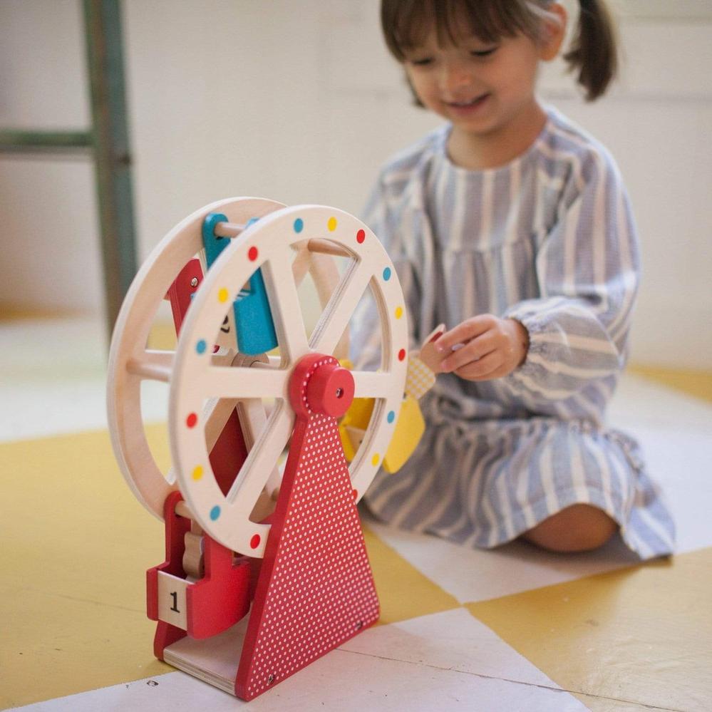 Wooden Carnival Ferris Wheel Playset