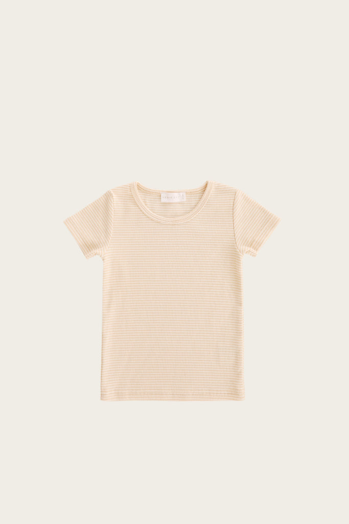 Tommy Tee - Honey Peach Stripe