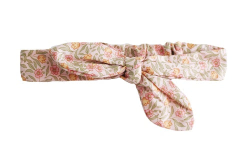 Adjustable Bow Headband Blossom Lily Pink