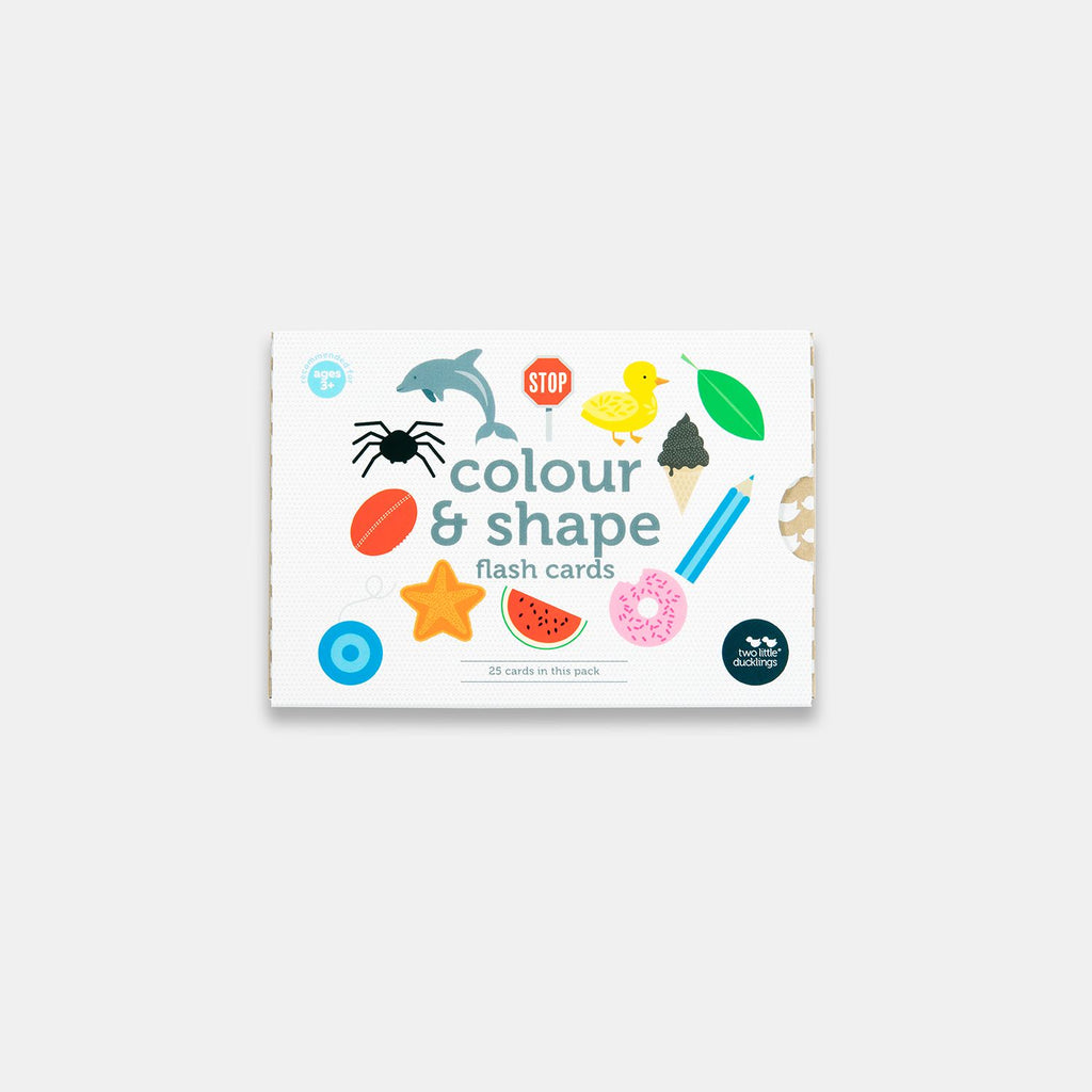 Colour and shape flash cards - 25 pk
