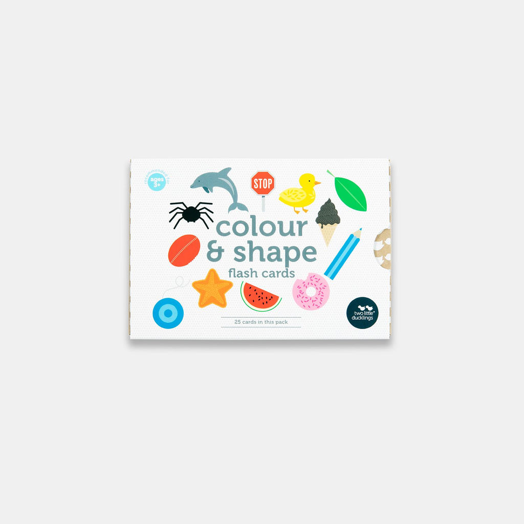 Colour and shape flash cards - 25 pk